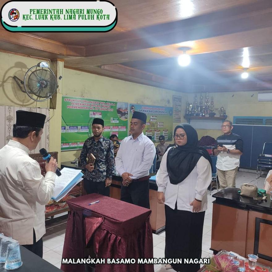 Walinagari melantik Kepala Jorong Indobaleh Timur
